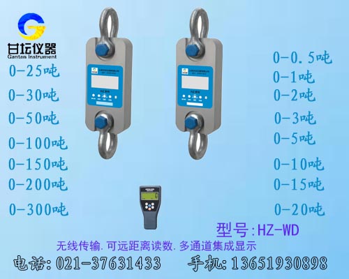 多通道无线拉力器HZ-WBD-3000kg 3T多通道集成显示